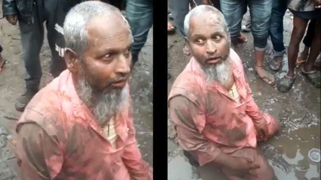 68 yaşındaki Shaukat Ali, Hindu kalabalığın sözlü ve fiziksel saldırısına uğradı.