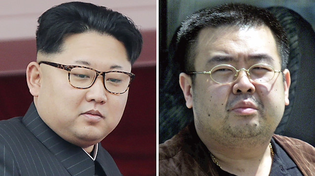 Kuzey Kore lideri Kim Jong-un ve  Kim Jong-nam.