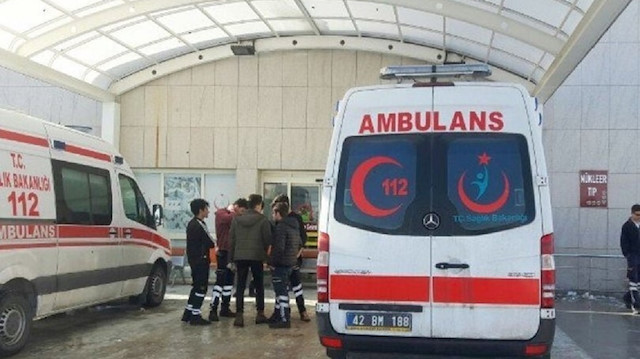 Konya'daki olayın ardından Adem G. hastaneye kaldırıldı.