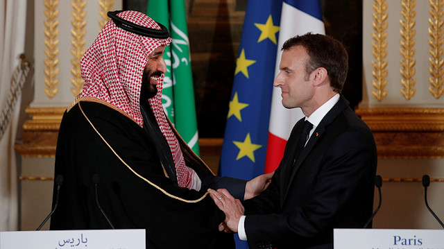 Saudi Arabia's Crown Prince Mohammed bin Salman & French President Emmanuel Macron