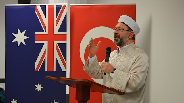 رئيس الشؤون الدينية التركي من أستراليا: جو من السلام والتضامن الاجتماعي