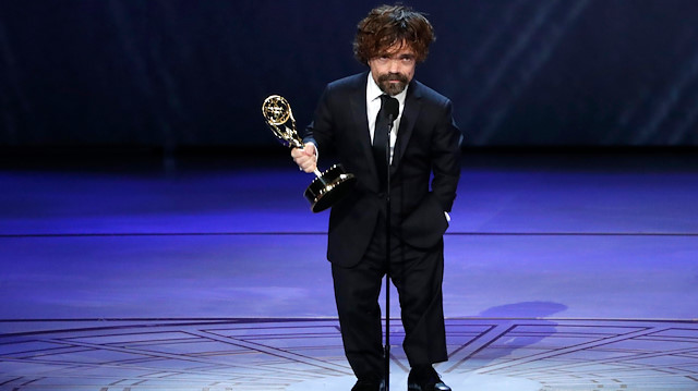 70th Primetime Emmy Awards - Show - Los Angeles, California, U.S., 17/09/2018 - Peter Dinklage for Game of Thrones wins the Emmy for Outstanding Supporting Actor in a Drama series. REUTERS/Mario Anzuoni

