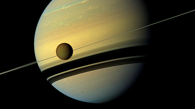 File photo: Titan, Saturn's largest moon 