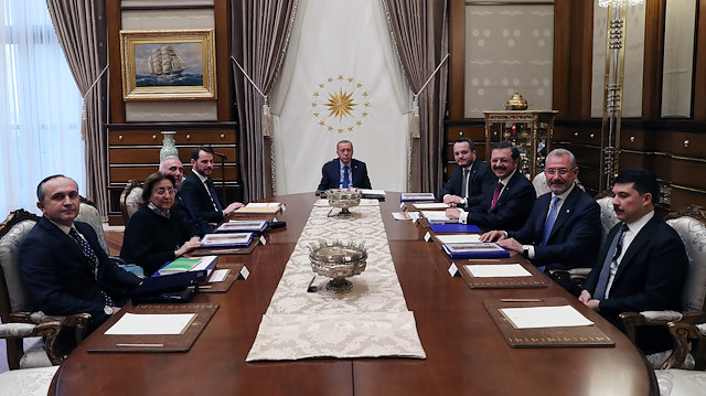 Cumhurbaşkanı Erdoğan, başkanlığındaki toplantı basına kapalı gerçekleştirildi.