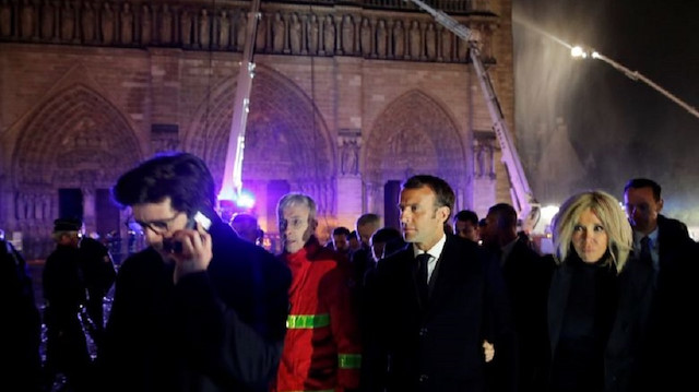 الرئيس الفرنسي يتحدث عن 5 سنوات لإعادة بناء كاتدرائية نوتردام المحترقة

