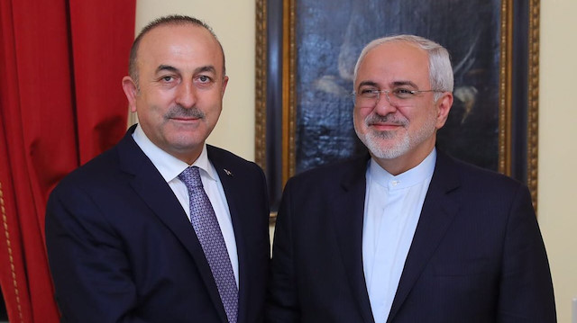 Dışişleri Bakanı Çavuşoğlu ve İran Dışişleri Bakanı Zarif.