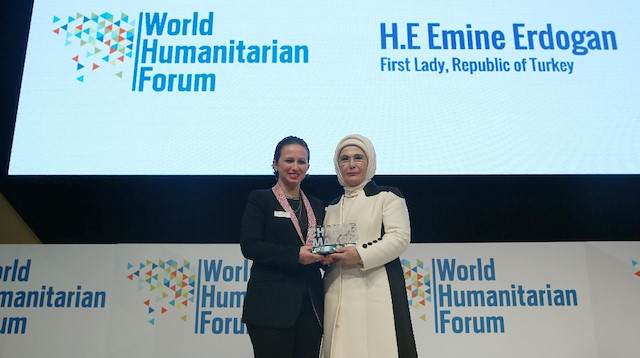 Turkish First lady Emine Erdoğan gets Changemaker award