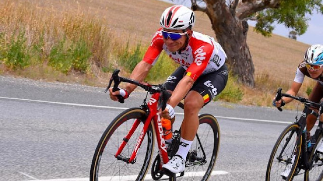 Caleb Ewan was the first to finish the stage four of the cycling Tour of Turkey on Friday 