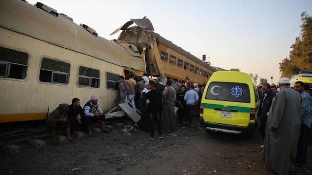 خروج قطار عن مساره شمال مصر ووقوع إصابات