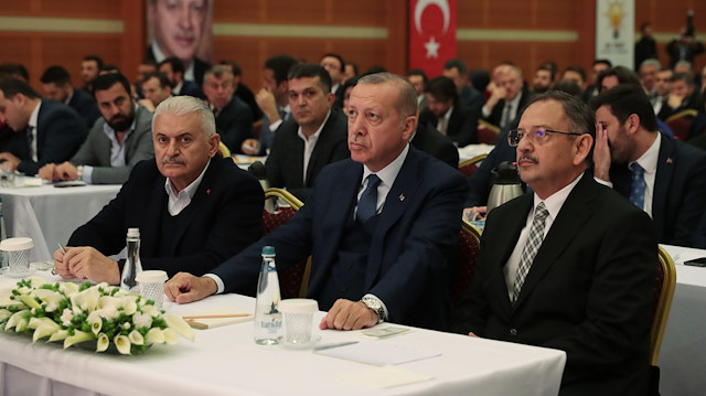 Binali Yıldırım - Cumhurbaşkanı Recep Tayyip Erdoğan - Mehmet Özhaseki