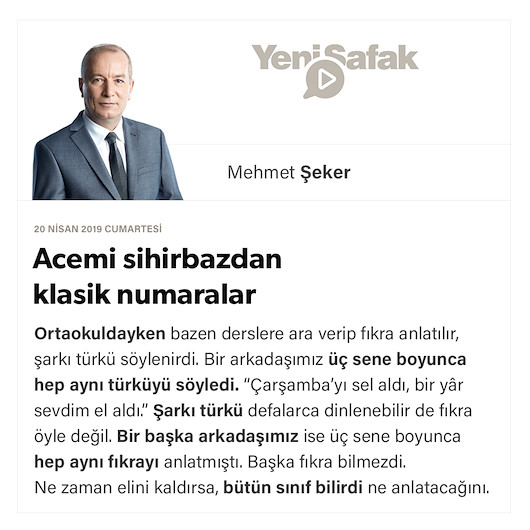Acemi sihirbazdan klasik numaralar