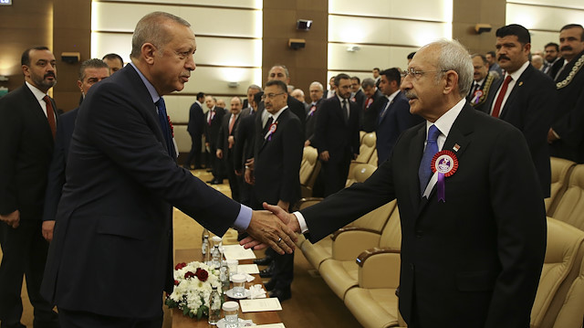 Cumhurbaşkanı Erdoğan ve CHP Lideri Kılıçdaroğlu.