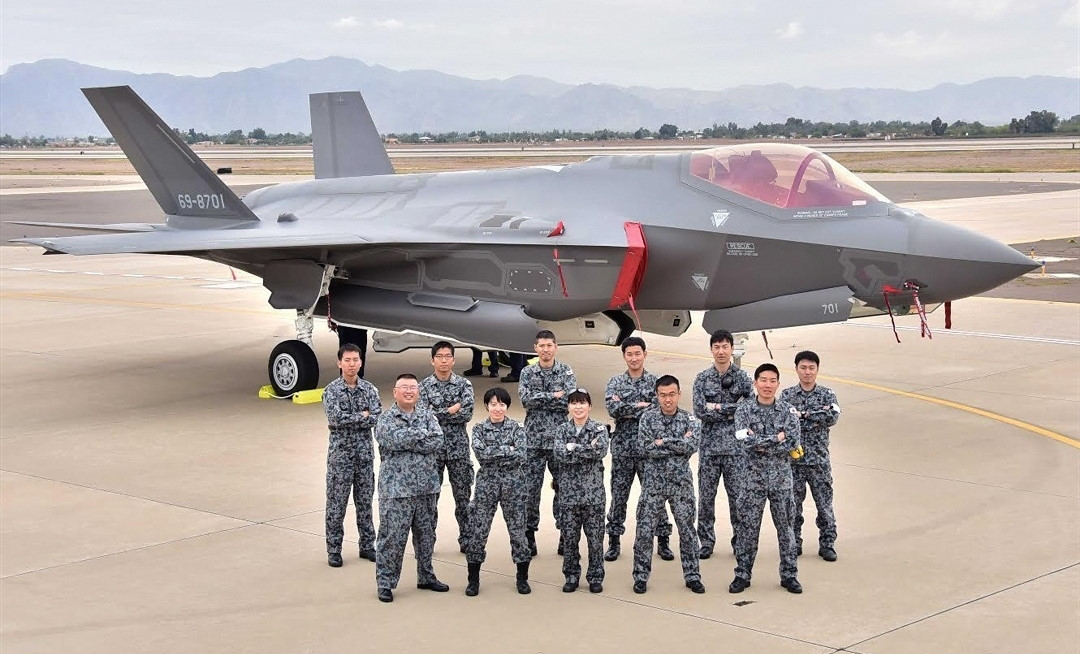 F-35 eğitimlerini tamamlayan Japon pilotlar.