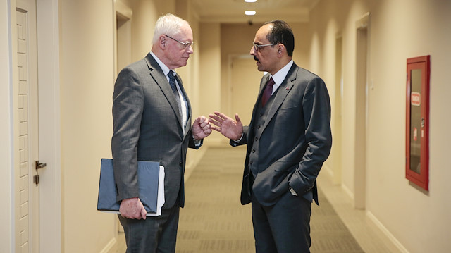 ABD'nin Suriye Özel Temsilcisi James Jeffrey, Cumhurbaşkanlığı Sözcüsü İbrahim Kalın ile bir araya gelmişti.