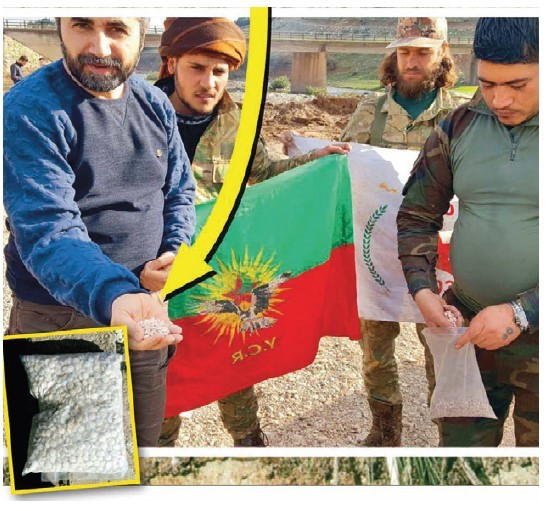TSK ve ÖSO’nun ortak operasyonları, PKK’nın uyuşturucu ticaretine büyük darbe vurdu. Suriye’den en doğru bilgileri özel haberlerle aktaran Yeni Şafak Muhabiri Yılmaz Bilgen, Burseya Dağı’nda PKK’nın Captagon haplı zehir depolarına ÖSO üyeleriyle birlikte girdi.