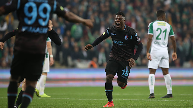 Trabzonspor'un Ganalı yıldızı Ekuban, bordo mavililerde bu sezon dikkat çeken bir performans sergilemişti.