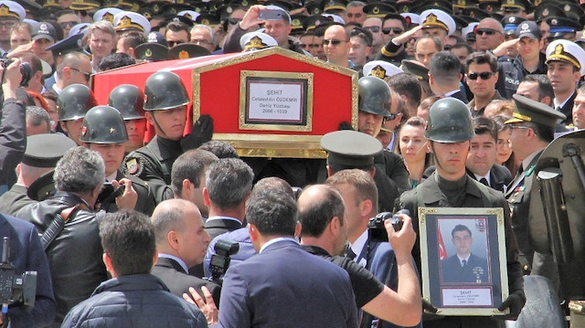 Şehit yüzbaşı Ankara’da son yolculuğuna uğurlandı
