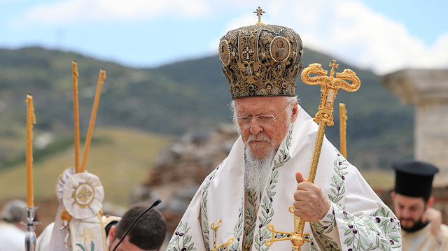 Fener-Greek Patriarch Bartholomew I in Izmir


