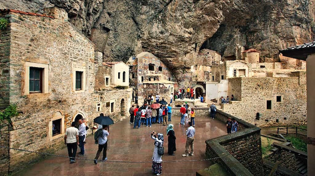 The majestic Sumela Monastery in Turkey's Black Sea province of Trabzon