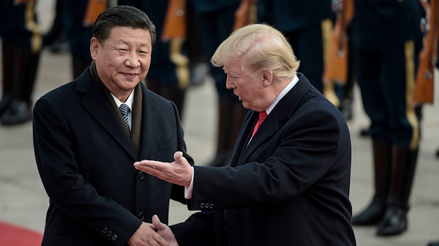 Çin devlet Başkanı Şi Cinping - ABD Başkanı Donald Trump