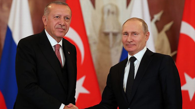 Cumhurbaşkanı Recep Tayyip Erdoğan, Rusya Federasyonu Devlet Başkanı Vladimir Putin