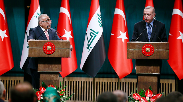 Cumhurbaşkanı Erdoğan ile Irak Başbakanı Abdulmehdi ortak basın toplantısında konuştu