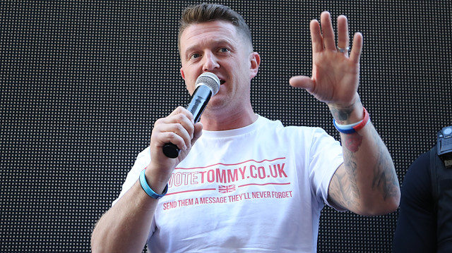 Far-right figurehead Tommy Robinson at Old Bailey

