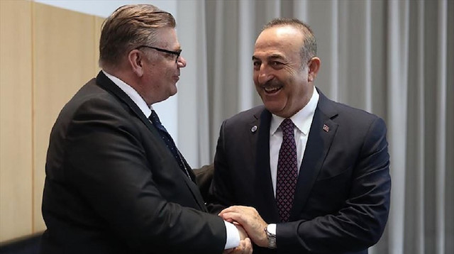 Finland’s Foreign Minister Timo Soini & Turkey's Foreign Minister Mevlüt Çavuşoğlu