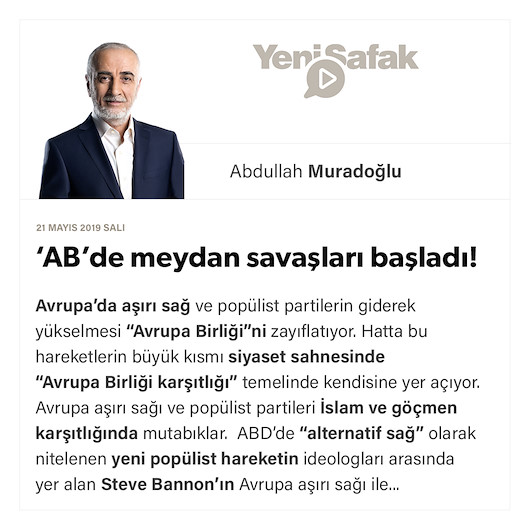 ‘AB’de meydan savaşları başladı!