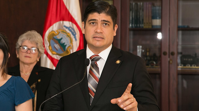 Kosta Rika Devlet Başkanı Carlos Alvarado