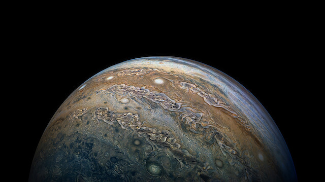 Juno'nun mıknatıs-ölçer enstrümanı sayesinde Jüpiter'in manyetik alanının 3 boyutlu haritası çıkartıldı.