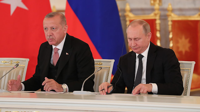 File photo: Erdoğan - Putin press meeting