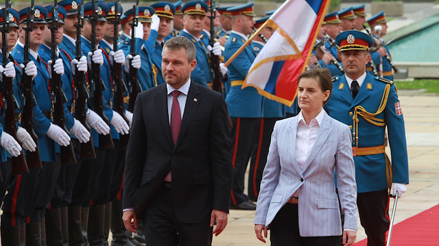 Slovakia's Prime Minister Peter Pellegrini in Belgrade

