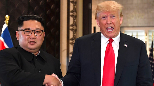 ABD Başkanı Donald Trump ile Kuzey Kore lideri Kim Jong Un
