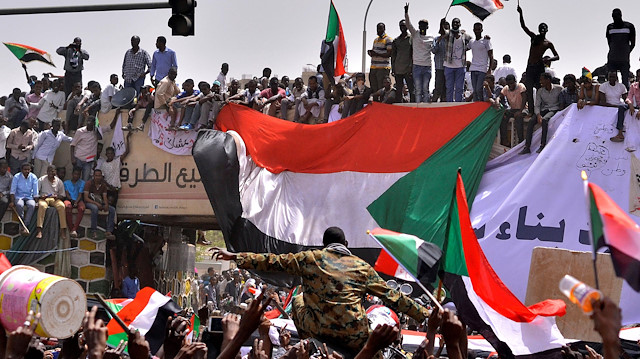 Sudan'da gösteriler.