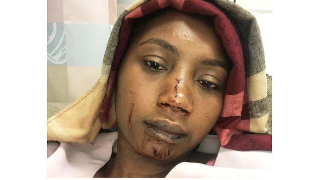 A Black Muslim engineer Fatoumata Camara who assaulted last month by a dozen young men and women in New York City.