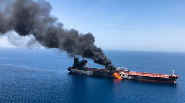 one of two oil tankers targeted in the Gulf of Oman