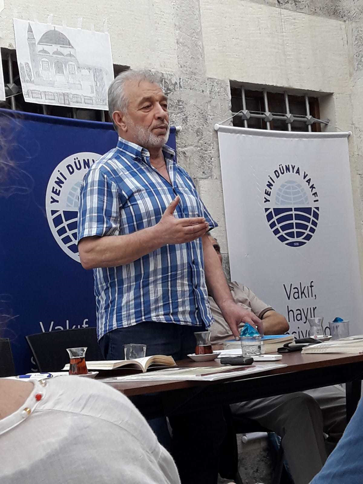 İbrahim Güleç, Yeni Dünya Vakfı'ndaki programda hatıralarını anlattı.