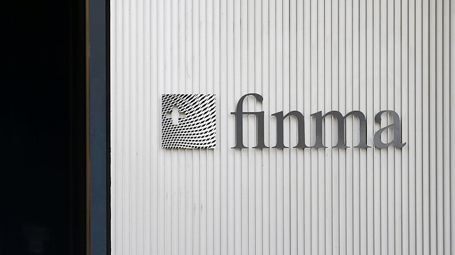 File photo: The logo of Swiss Financial Market Supervisory Authority FINMA
