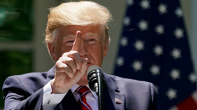 FILE PHOTO: U.S. President Donald Trump speaks during a joint news conference with Poland's President Andrzej Duda in at the White House in Washington, U.S., June 12, 2019. REUTERS/Kevin Lamarque/File Photo

