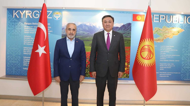 ​Yerli Düşünce Derneği Onursal Başkanı Yalçın Topçu - Kırgızistan Ankara Büyükelçisi Kubanıçbek Ömüraliyev