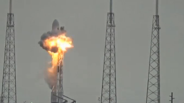 File photo: An explosion on the launch site of a SpaceX Falcon 9 rocket is shown in this still image from video in Cape Canaveral, Florida, U.S. September 1, 2016