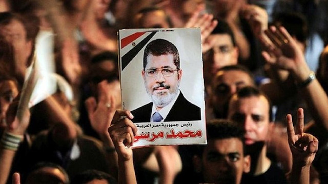 People demonstrated for former Egyptian President Mohamed Morsi on Tuesday.