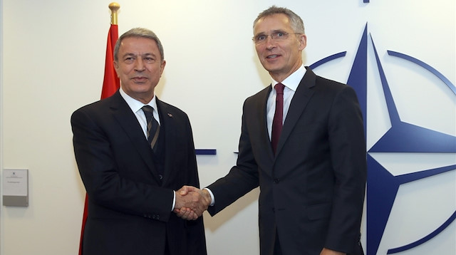 Milli Savunma Bakanı Hulusi Akar, NATO Genel Sekreteri Jens Stoltenberg 