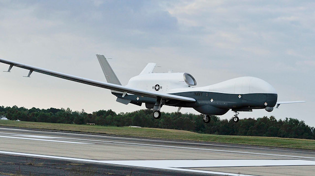 The MQ-4C Triton unmanned aircraft system prepares to land 