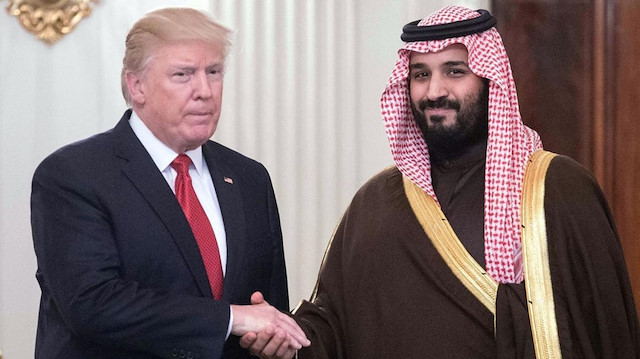 ABD Başkanı Donald Trump ile Suudi Arabistan Veliaht Prensi Muhammed bin Selman