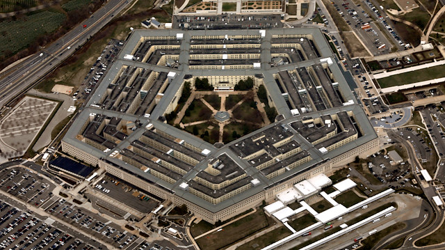 File photo: The Pentagon is seen in this aerial photo from the Air Force One in Washington