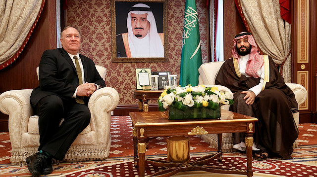 Pompeo İran'a karşı koalisyonu görüşmek üzere Suudi Arabistan'da
