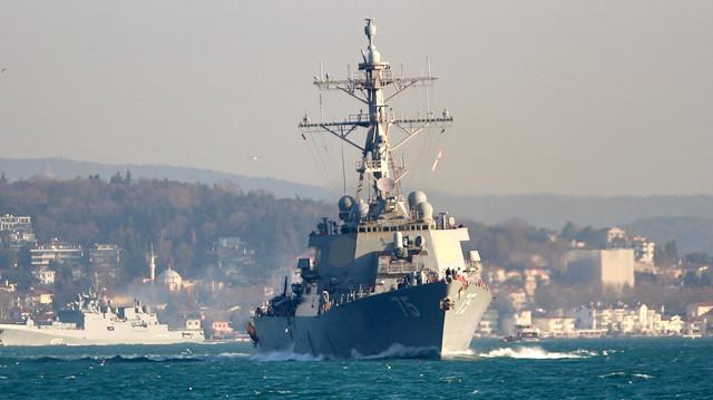 The U.S. Navy Arleigh Burke-class guided-missile destroyer USS Donald Cook (DDG 75)