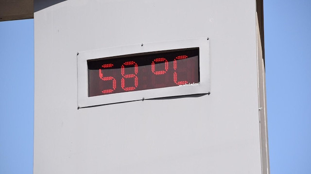 Siverek'te termometreler 58 dereceyi gösterdi. 